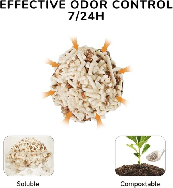 FUKUMARU Mixed Cat Litter (Apple Wood)  2.7 kg/6 LB - Image 3