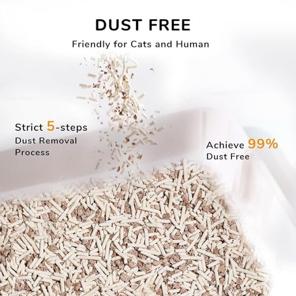 FUKUMARU Mixed Cat Litter (Apple Wood)  2.7 kg/6 LB - Image 2