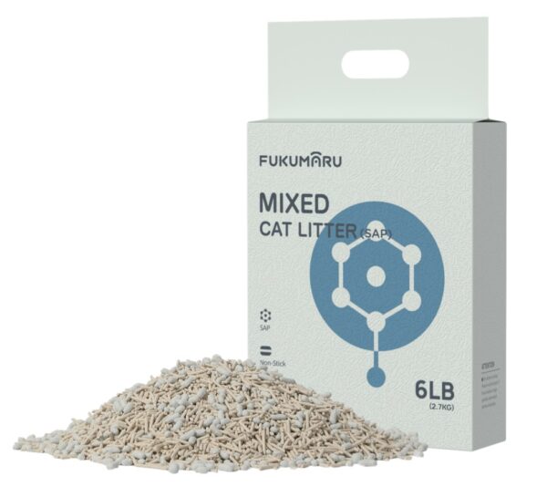 FUKUMARU Mixed Cat Litter (Polymer SAP) 2.7 kg/6 LB