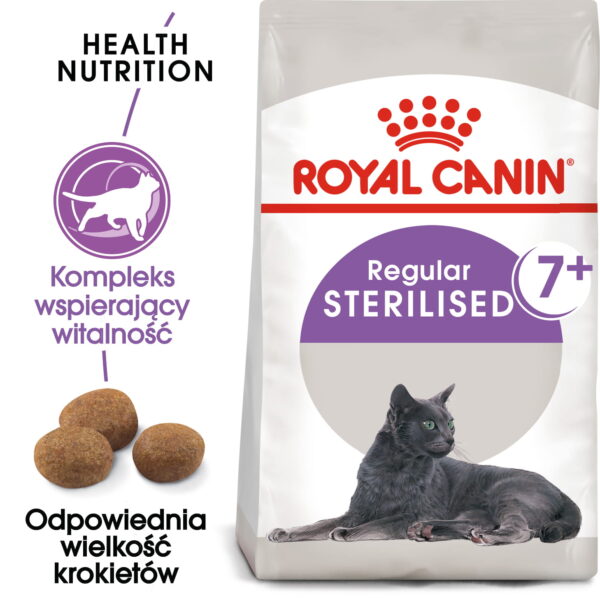 ROYAL CANIN  Sterilised +7 karma sucha dla kotów dorosłych od 7 do 12 roku życia, sterylizowanych