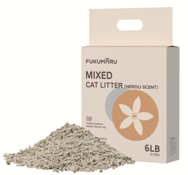 FUKUMARU Mixed Cat Litter (Neroli Scent)  2.7 kg/6 LB
