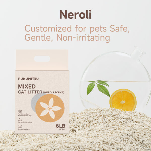 FUKUMARU Mixed Cat Litter (Neroli Scent)  2.7 kg/6 LB - Image 3